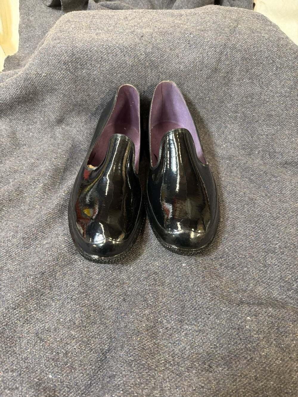 Vintage 1950s B.F. Goodrich Black Rubber Galoshes Rain Overcoat Shoes Made in US